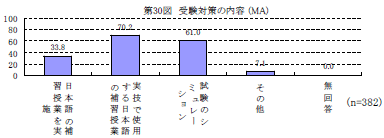 第30図　受験対策の内容