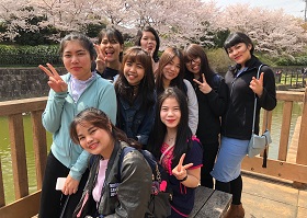 タイ人技能実習生と桜の名所へ