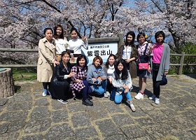 桜に感動！