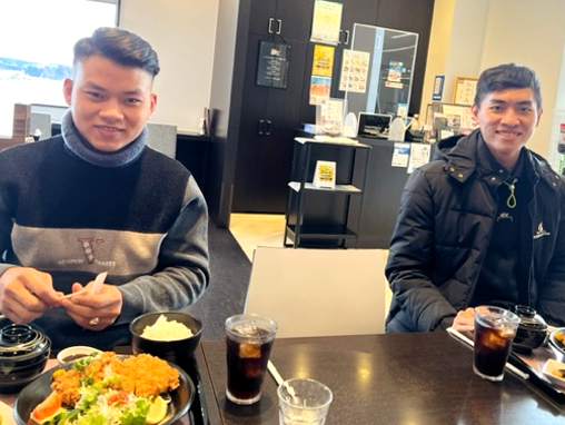 日本食を初めて食べました！