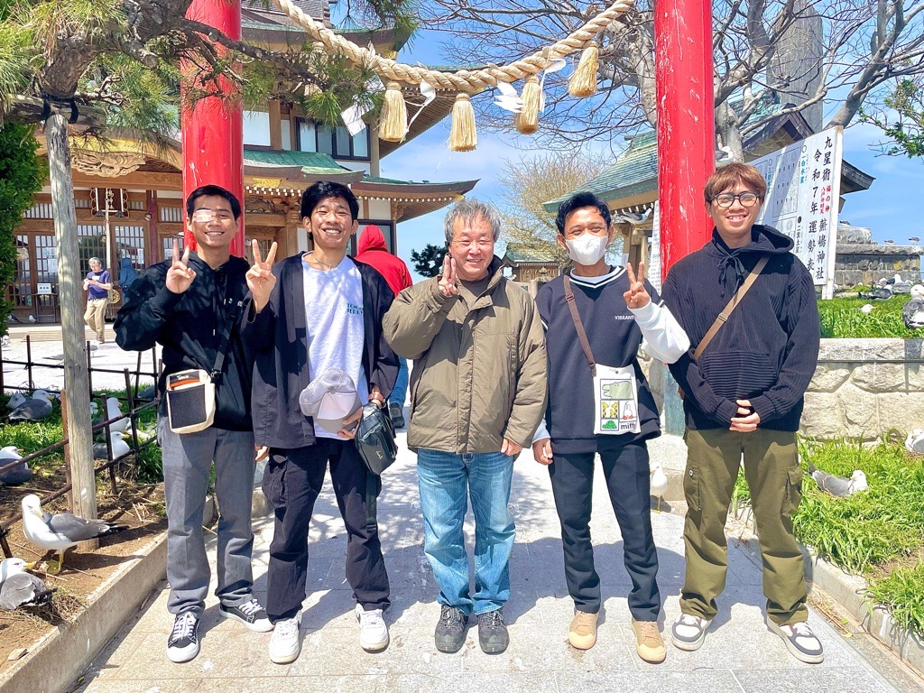 初めて受け入れた実習生たちとの交流